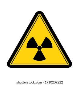 Warning radioactive sign design vector illustration