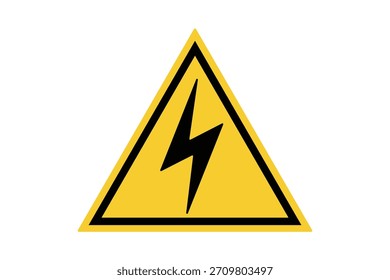 Warnung Risiko von elektrischen Schock Dreieck Zeichen Vektorsymbol Symbol Sicherheit Gefahr Elektrizität Gefahr Aufmerksamkeit Vorsicht Etikett.