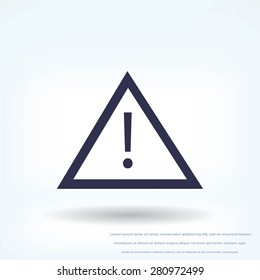 warning road sign icon