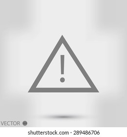 warning road sign icon