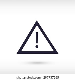 warning road sign icon