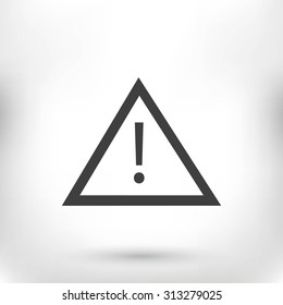 warning road sign icon