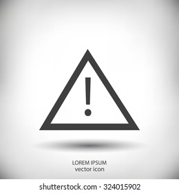 warning road sign icon