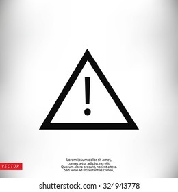 warning road sign icon