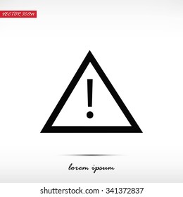 warning road sign icon