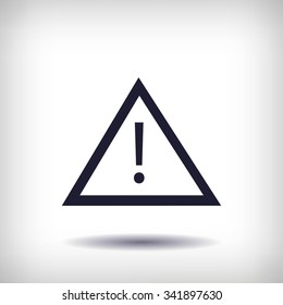 warning road sign icon
