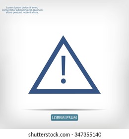warning road sign icon