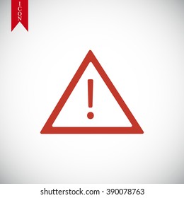 warning road sign icon