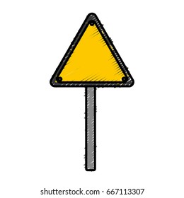 warning road sign icon