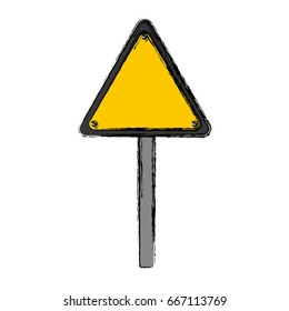 warning road sign icon