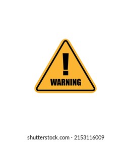 Signo de ruta de advertencia Vector aislado
