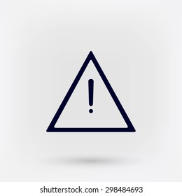 warning road sign vector icon