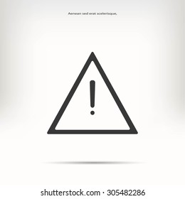 warning road sign vector icon