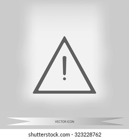 warning road sign vector icon
