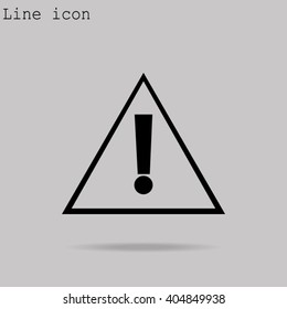 warning road sign vector icon