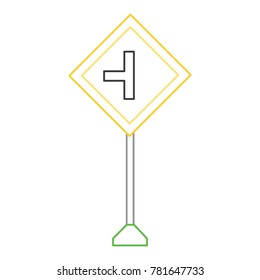 warning road signs design