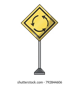 warning road signs design