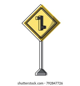 warning road signs design