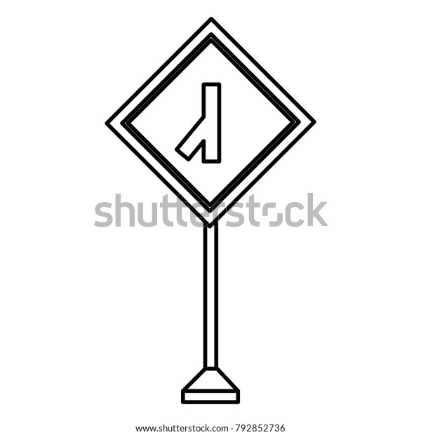 Warning Road Signs Design Stock Vector (royalty Free) 792852736 