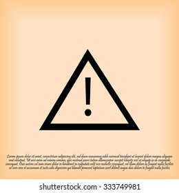warning roadsign icon