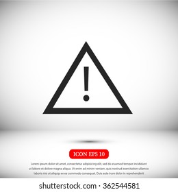 warning roadsign icon