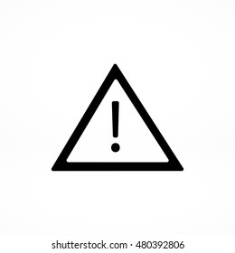 warning roadsign icon, vector best flat icon, EPS