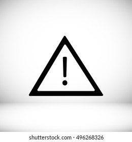 warning roadsign icon, vector best flat icon, EPS