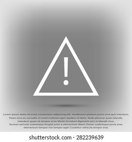 warning roadsign vector icon