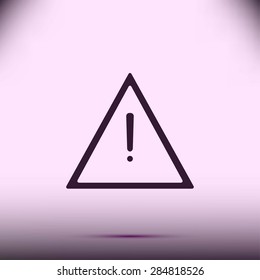 warning roadsign vector icon