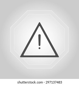 warning roadsign vector icon