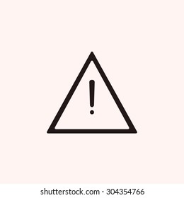 warning roadsign vector icon