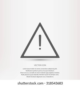 warning roadsign vector icon