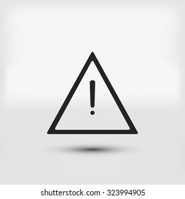 warning roadsign vector icon