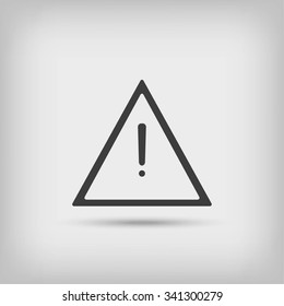 warning roadsign vector icon