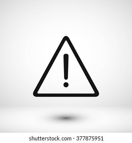 warning roadsign vector icon
