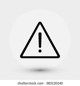 warning roadsign vector icon