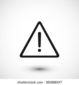 warning roadsign vector icon