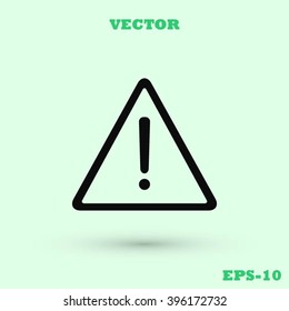 warning roadsign vector icon