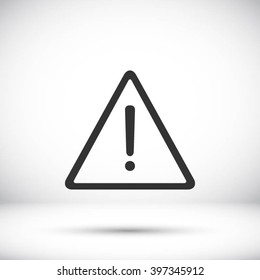 warning roadsign vector icon