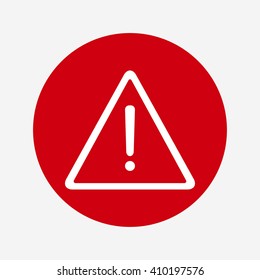 warning roadsign vector icon