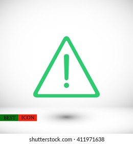 warning roadsign vector icon