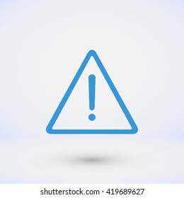 warning roadsign vector icon