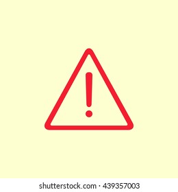 warning roadsign vector icon