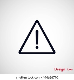 warning roadsign vector icon