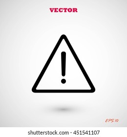 warning roadsign vector icon