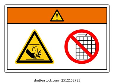 Warning Rotating Blade Do Not Remove Guard Symbol Sign, Vector Illustration, Isolate On White Background Label .EPS10