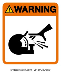 Warning Rotating Wheels Symbol Sign, Vector Illustration, Isolate On White Background Label .EPS10