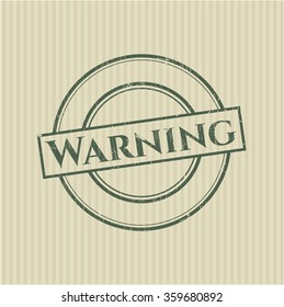 Warning rubber seal