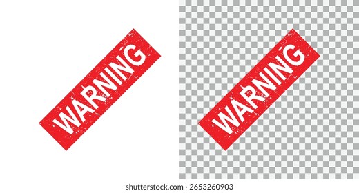 Colección de sello de goma de advertencia: insignias rojas de texto grunge aisladas sobre fondo blanco. ILUSTRACIÓN VECTORIAL EPS