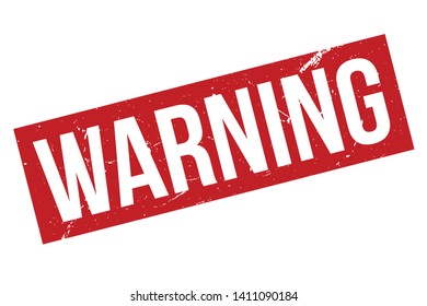 Warning Rubber Stamp Red Warning Rubber Stock Vector (Royalty Free ...